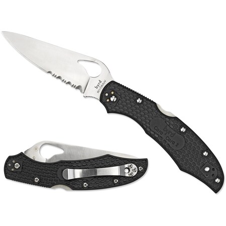 Spyderco 2024 Spyderco Cara Cara 2 Lightweight Black Combo SPY-BY03PSBK2